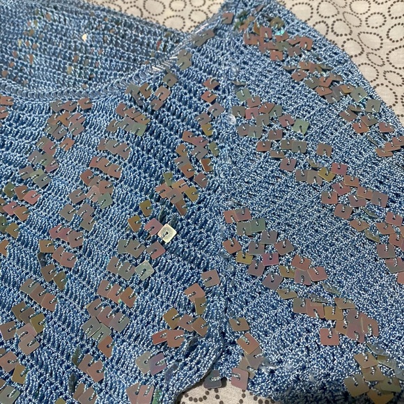 Baby blue crochet top - Picture 6 of 8